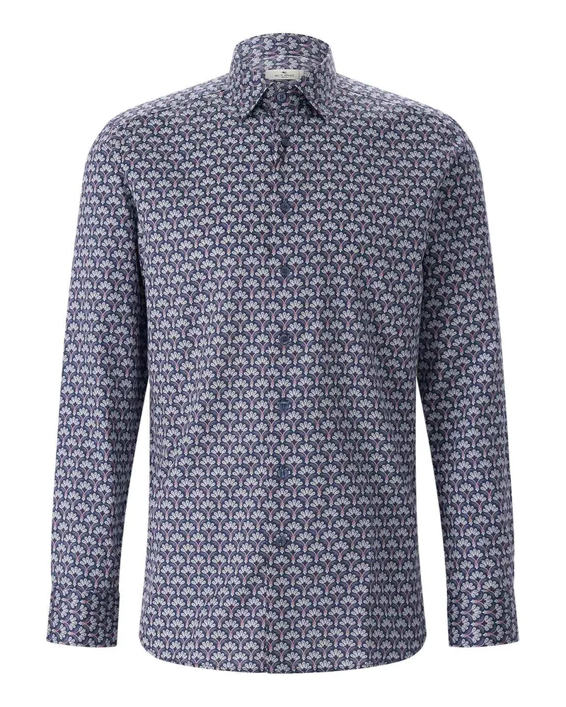 Etro Regular-Fit Hemd Blau