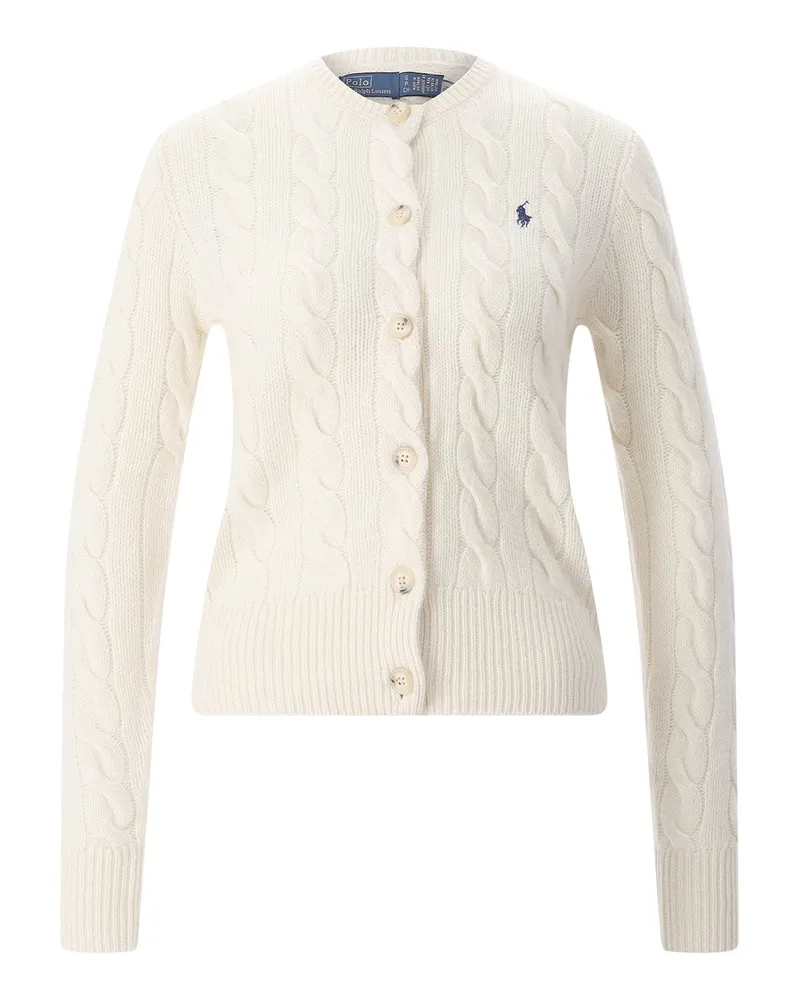 Ralph Lauren Strickjacke aus Wolle & Kaschmir Creme
