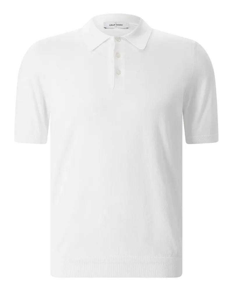 Gran Sasso Poloshirt aus Baumwolle Weiß