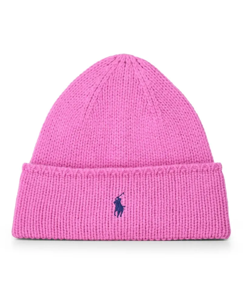Ralph Lauren Beanie mit Logo Pink