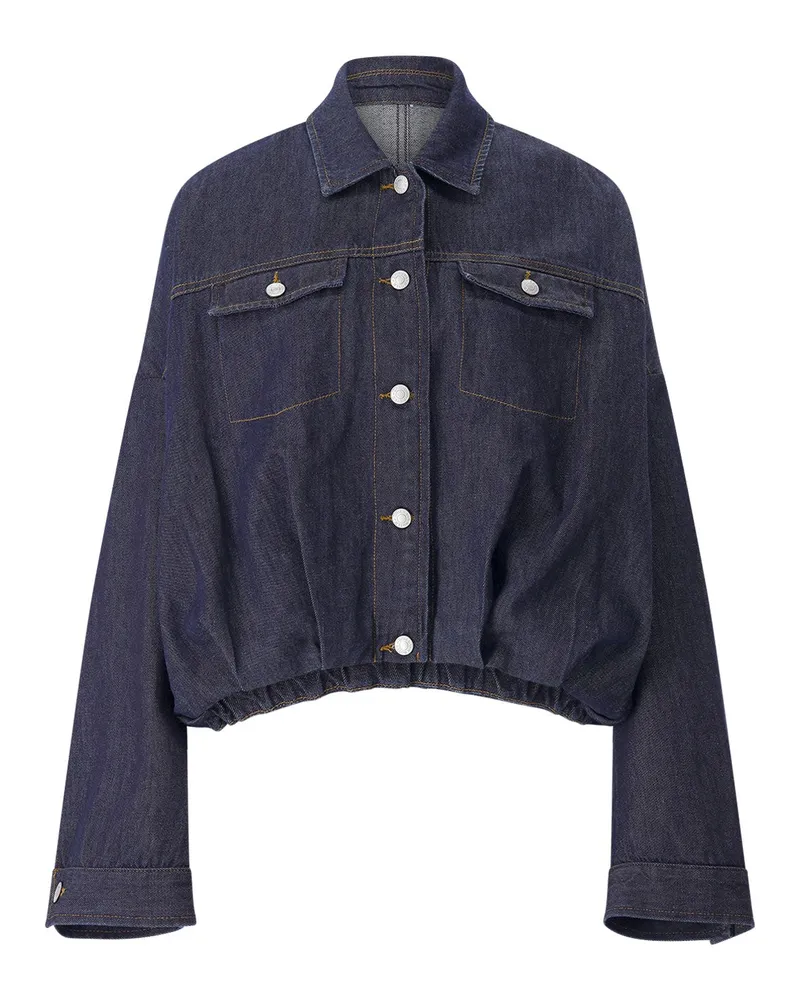 Dries van Noten Jeansjacke Vesto Dunkelblau