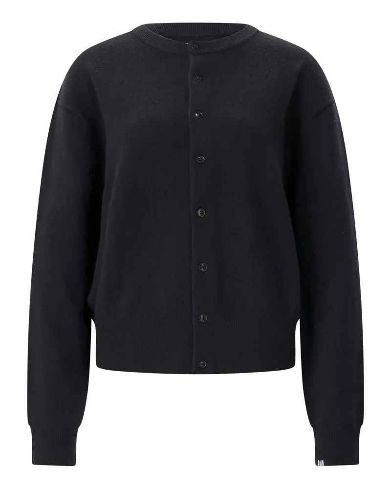 extreme cashmere Strickjacke Luce aus Kaschmir-Mix Schwarz