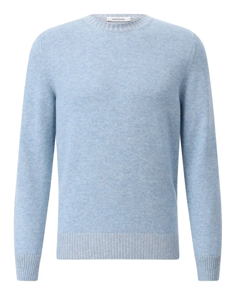 Gran Sasso Pullover aus Woll-Kaschmir-Mix Hellblau