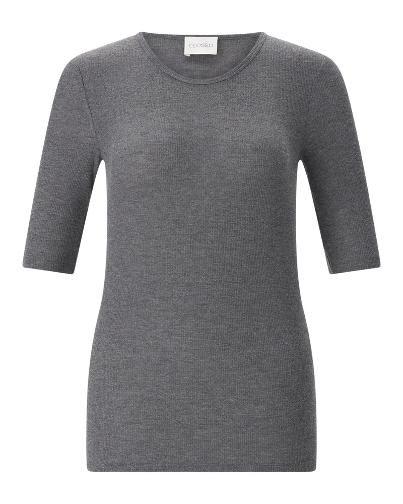 Closed T-Shirt aus Kaschmir-Mix Grau