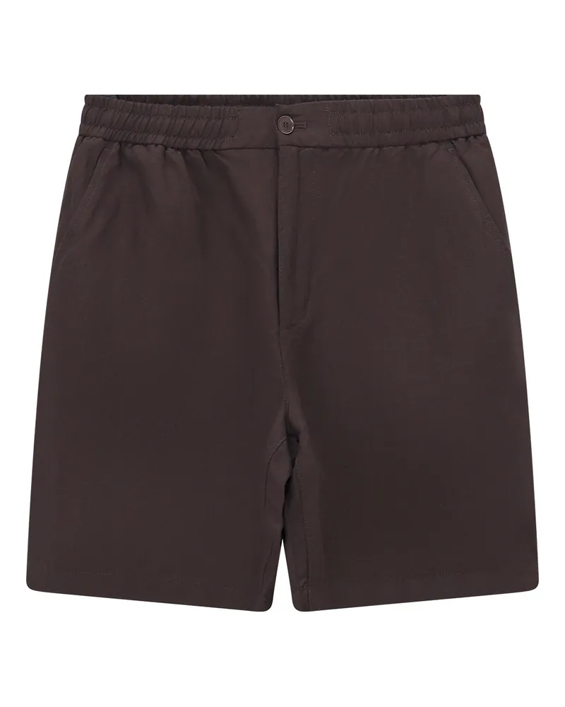 Lacoste Regular-Fit Shorts aus Leinen-Mix Dunkelbraun