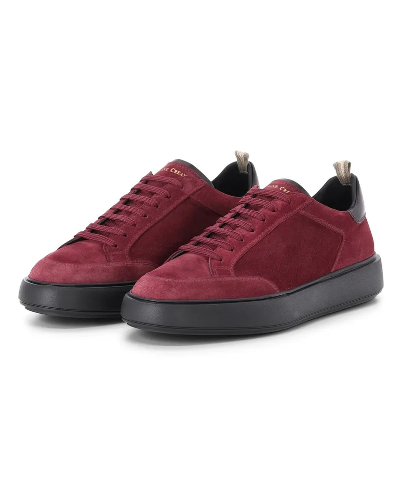 Officine Creative Italia Sneaker Sequel aus Veloursleder Dunkelrot