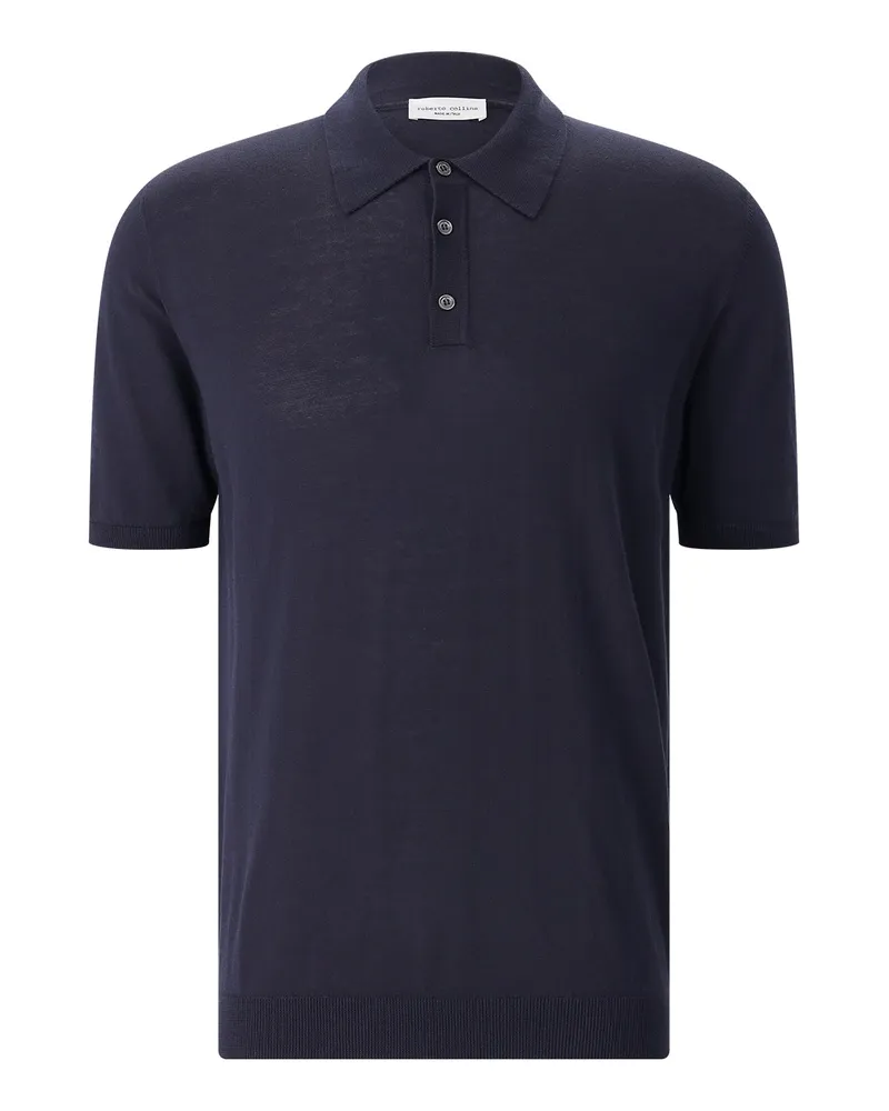 Roberto Collina Poloshirt aus Baumwolle Navy