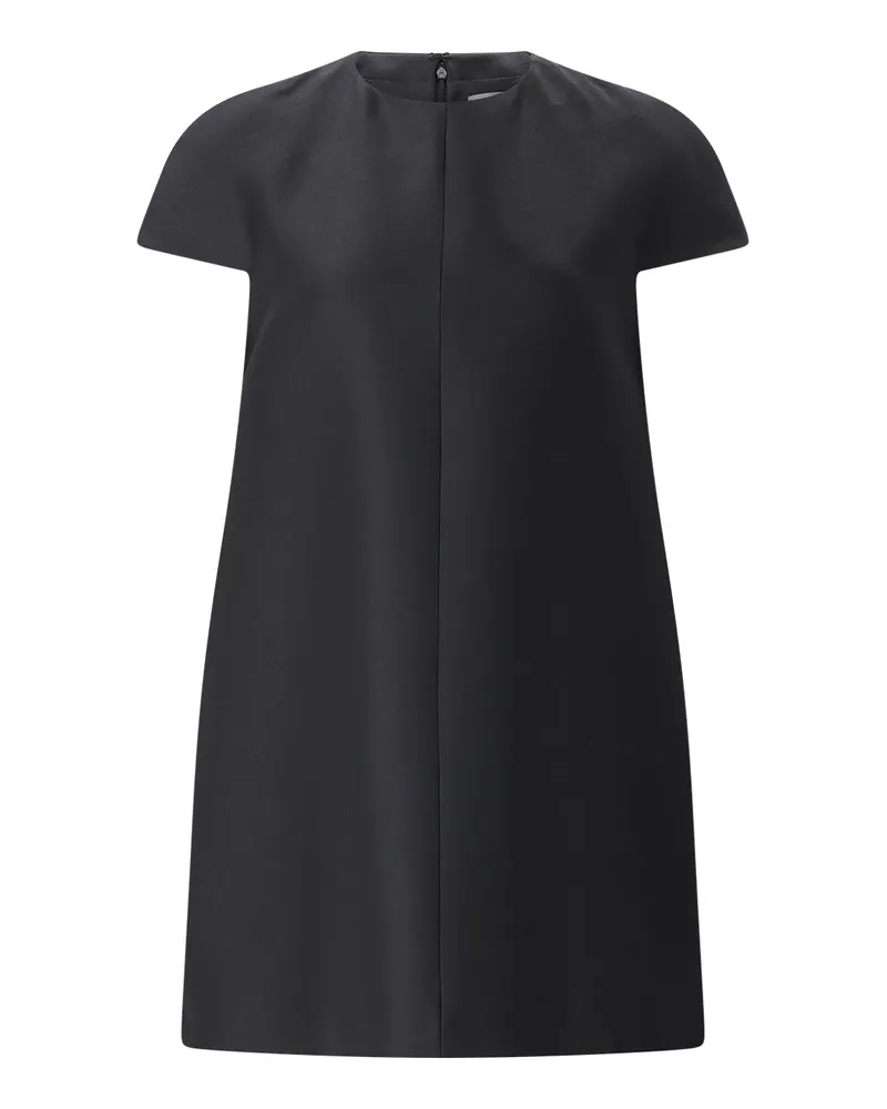 Balenciaga Minikleid mit Wolle & Seide Schwarz