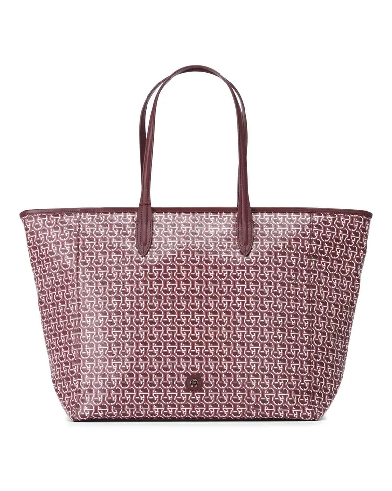 Aigner Shopper Portami L aus Leder Rot