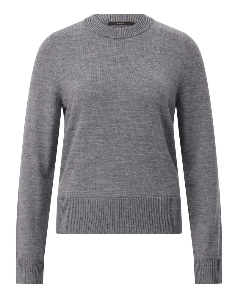 windsor. Pullover aus Schurwolle Grau