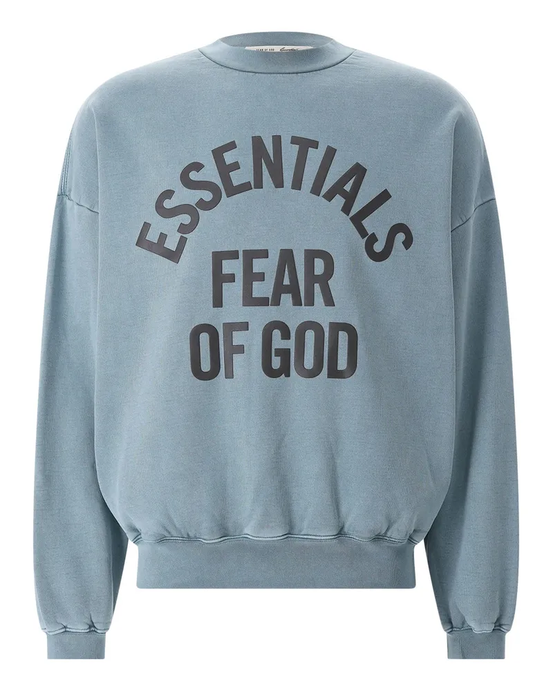 Fear of God Oversized Sweatshirt mit Print Blau