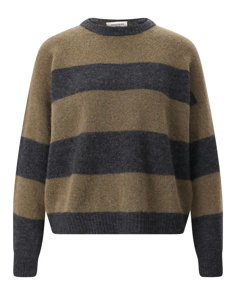 Max Mara Pullover Tuono aus Alpaka-Woll-Mix Graugrün