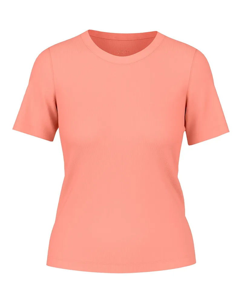 Marc Cain Geripptes T-Shirt Orange
