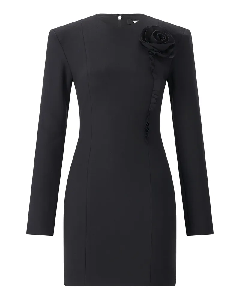 ROTATE Birger Christensen Minikleid aus Crêpe Schwarz