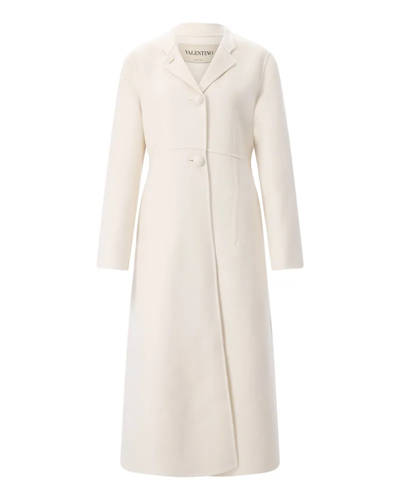 Valentino Garavani Mantel aus Schurwolle & Kaschmir Creme