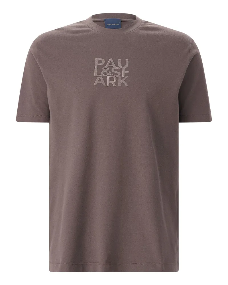 Paul & Shark T-Shirt aus Baumwolle Braun