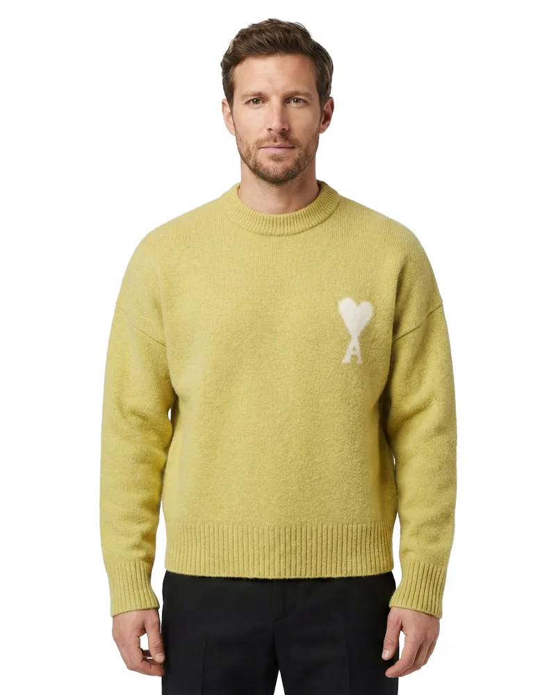 AMI Paris Pullover aus Alpaka-Mix Grün
