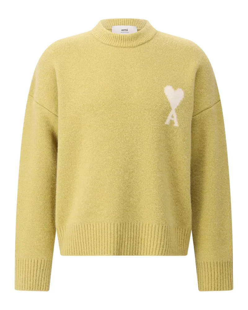 AMI Paris Pullover aus Alpaka-Mix Grün