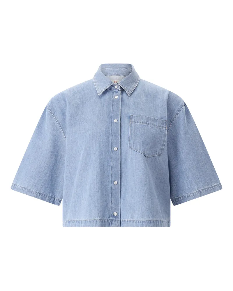 Adriano Goldschmied Hemdbluse Kodiak aus Denim Blau