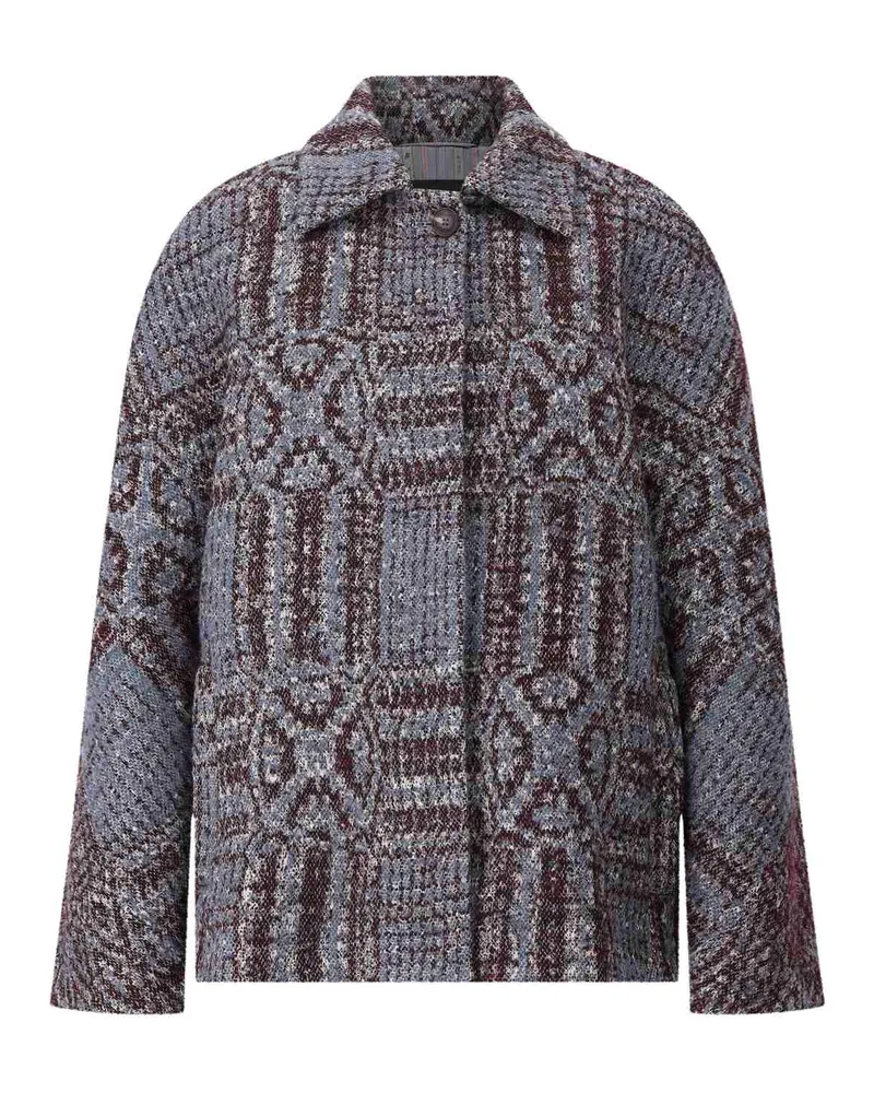 Etro Jacke aus Woll-Mix Multicolor