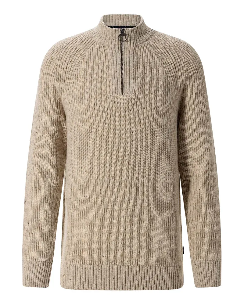 Barbour Troyer Fleck aus Woll-Mix Beige