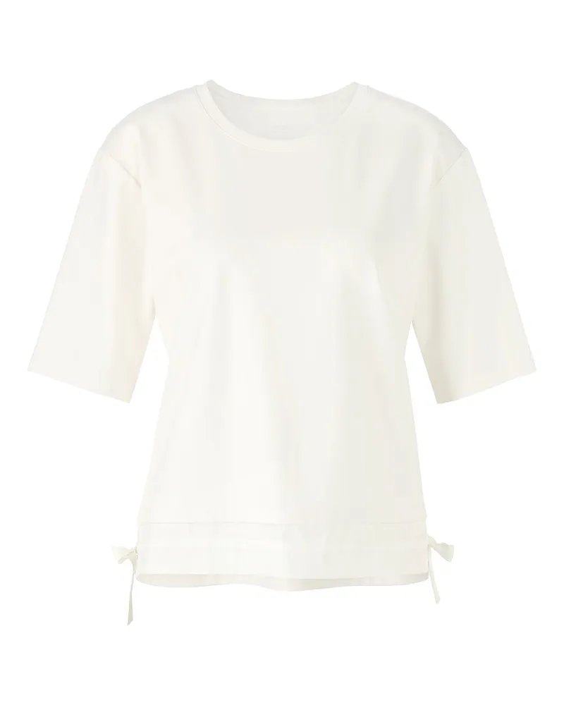 Marc Cain T-Shirt mit Kordelzug Weiß