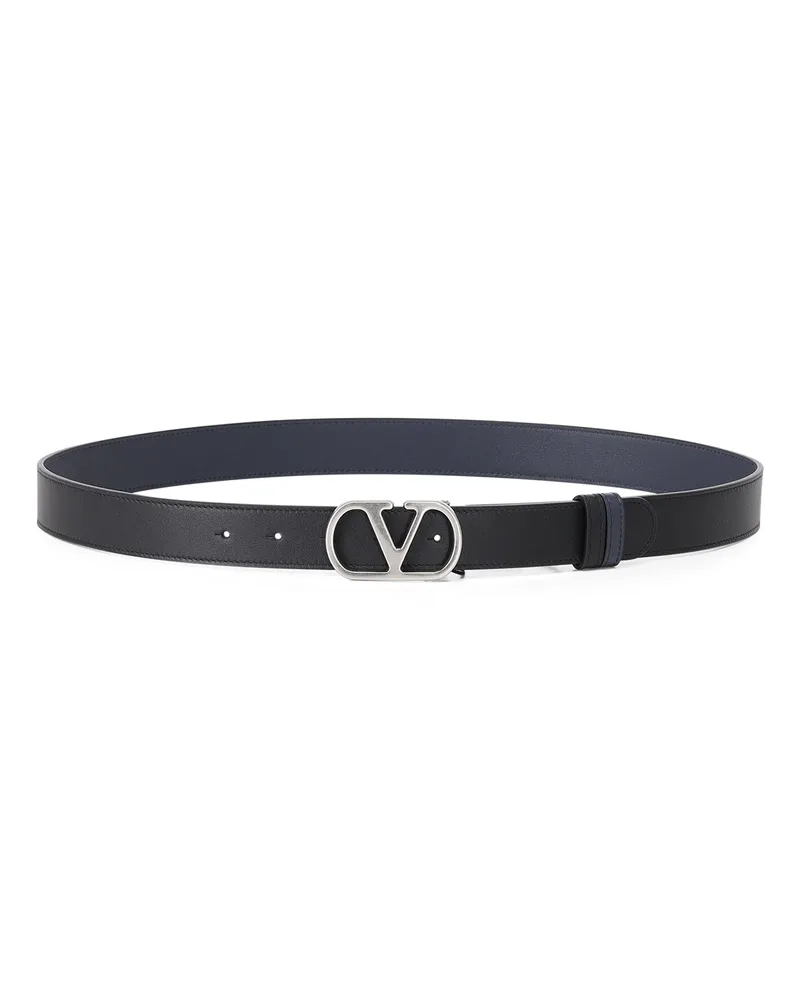 Valentino Garavani Wendegürtel aus Kalbsleder Navy