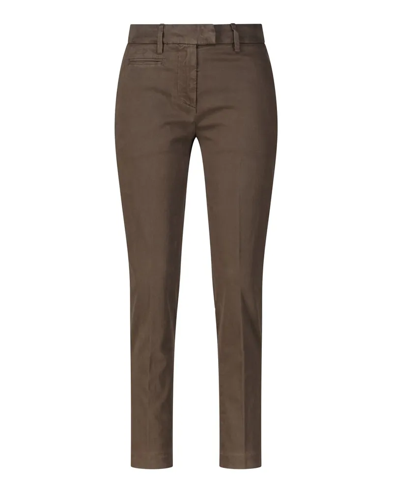 Dondup Baumwollhose Perfect Dunkelbraun