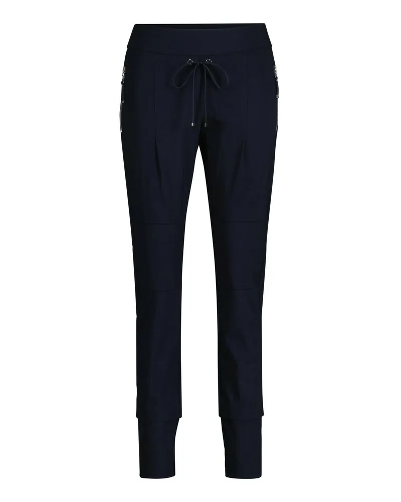 RAFFAELLO ROSSI  Jersey-Hose Candy Dunkelblau