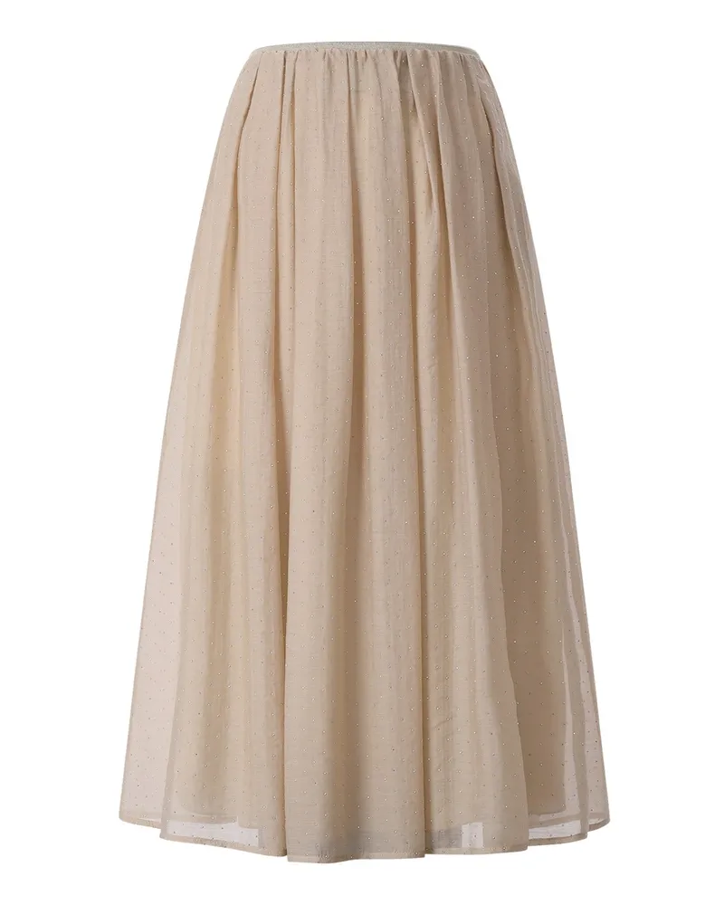 Luisa Cerano Midirock mit Strass Beige