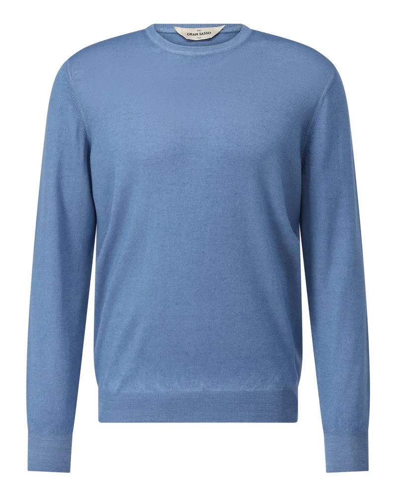 Gran Sasso Strickpullover aus hochwertiger Schurwolle Dunkelblau