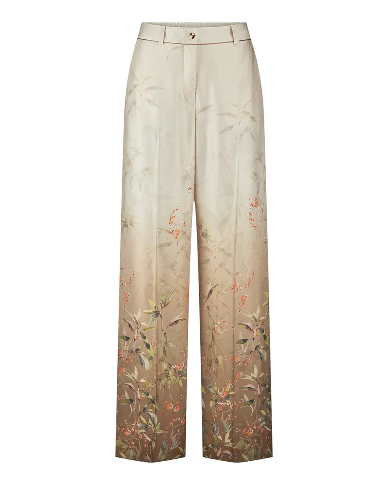 Riani Weite Hose aus Viskose Creme