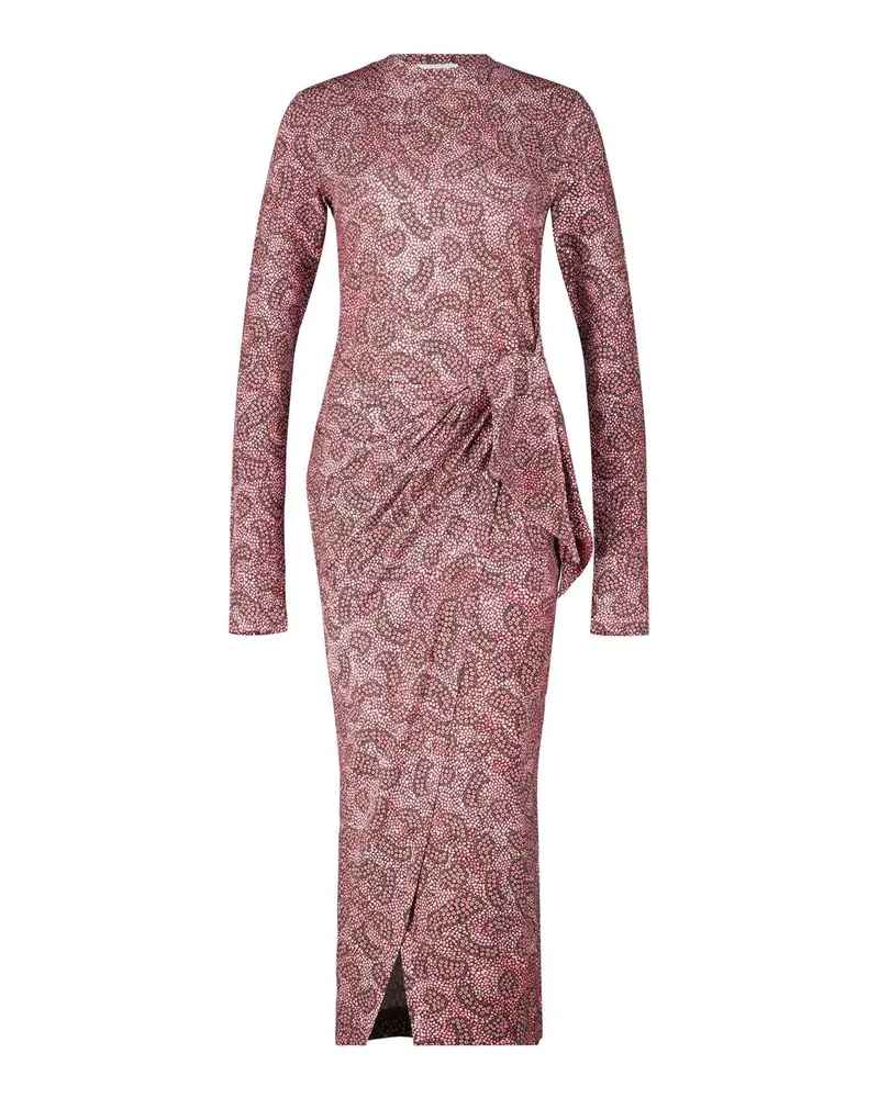 Isabel Marant Wickelkleid Lisy mit Muster Pink