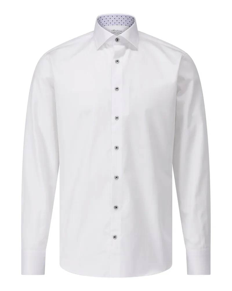 Stenströms Klassisches Hemd aus Cotton-Twofold Weiß