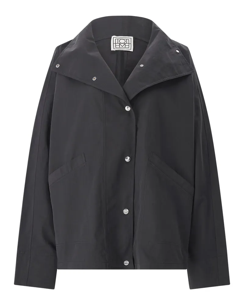 Totême Jacke aus Baumwoll-Mix Schwarz