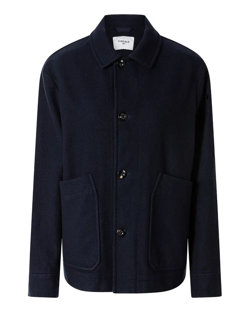 CIRCOLO 1901 Jacke aus Schurwoll-Mix Navy