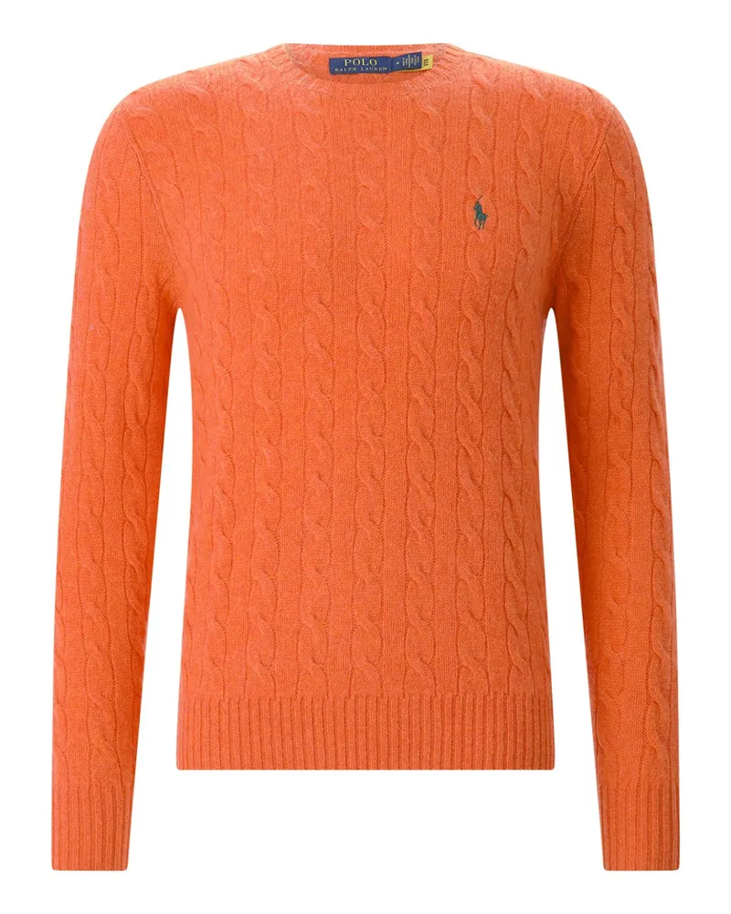Ralph Lauren Strickpullover aus Kaschmir-Woll-Mix Orange