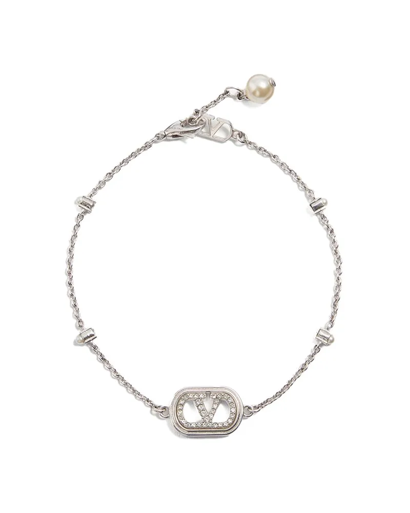 Valentino Garavani Vlogo Signature Armband Silber