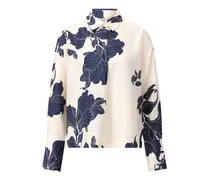 Blusenshirt aus Seide & floralem Muster