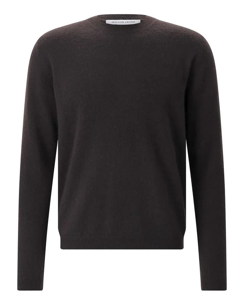 Iris von Arnim Pullover Amiro aus Kaschmir-Seiden-Mix Dunkelbraun