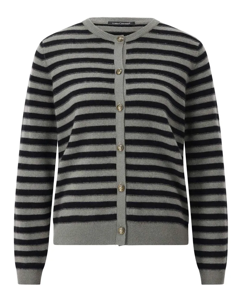 Luisa Cerano Cardigan aus Kaschmir-Mix Dunkelgrün