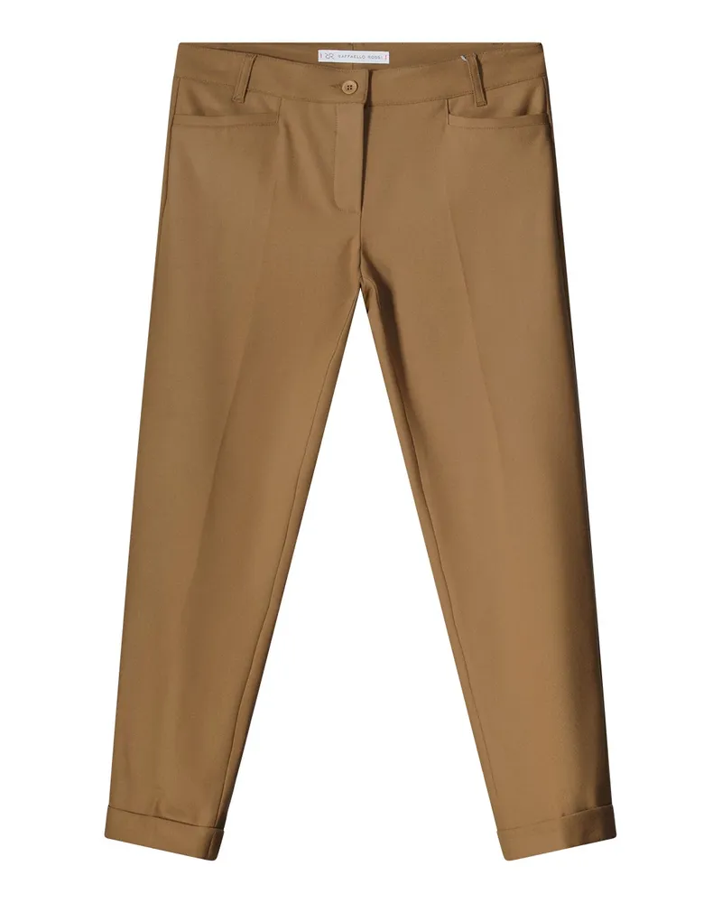 RAFFAELLO ROSSI  Hose Ute aus Viskose-Mix Hellbraun