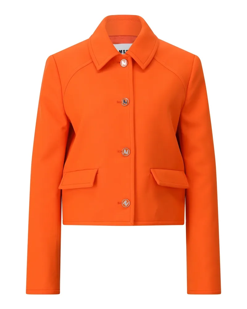 MSGM Blazer mit Logo-Knöpfen Orange
