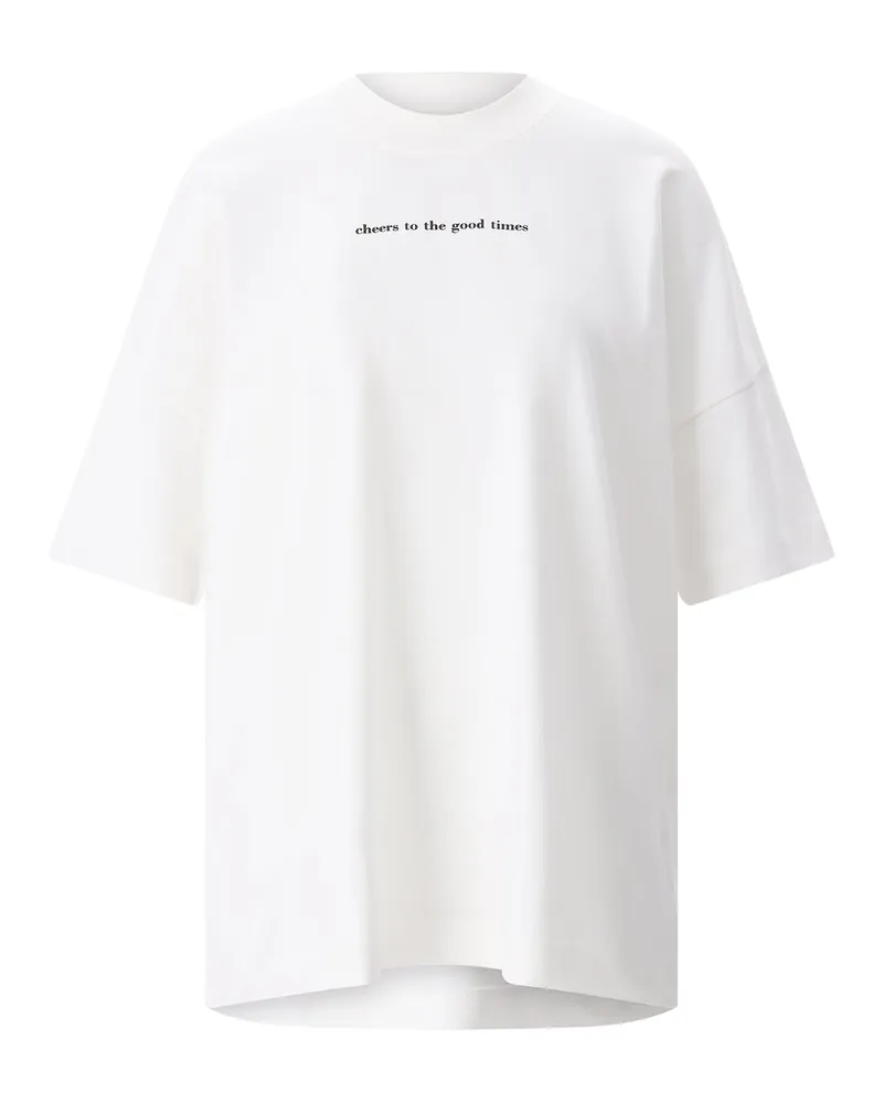 Riani T-Shirt aus Baumwolle Weiß
