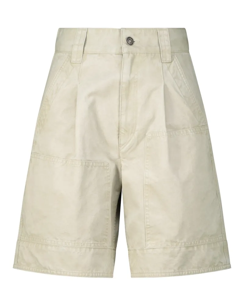 Isabel Marant Shorts Katja aus Baumwolle Beige