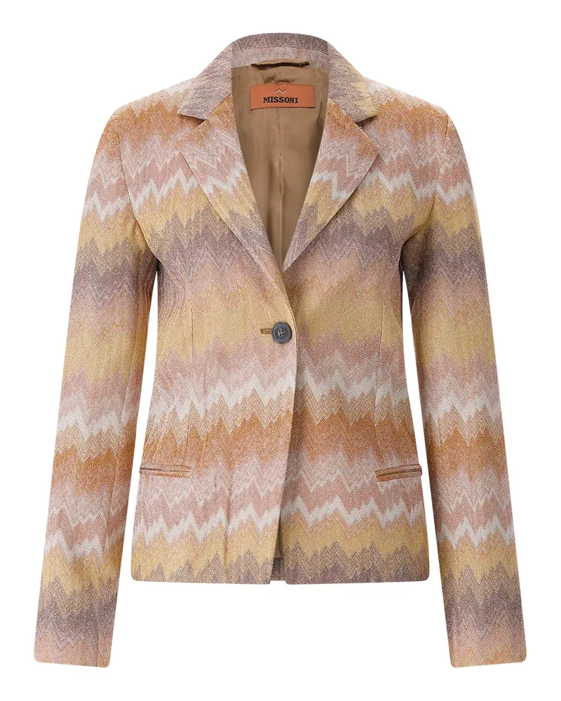 Missoni Blazer mit Muster Orange