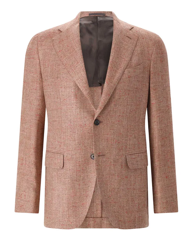 Caruso Sakko Aida aus Seidenmix Braun