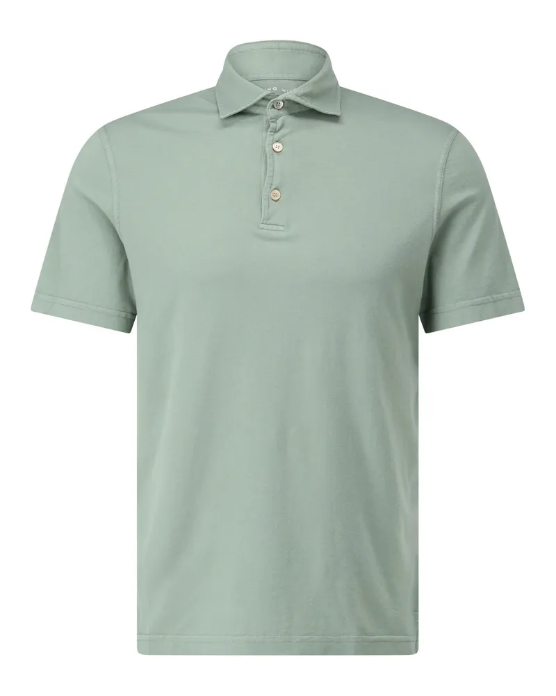 Fedeli Poloshirt aus Jersey Grün