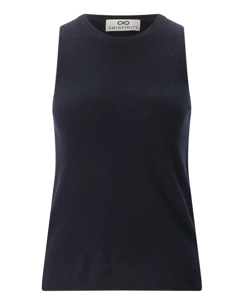 SMINFINITY Top aus Kaschmir-Mix Schwarz