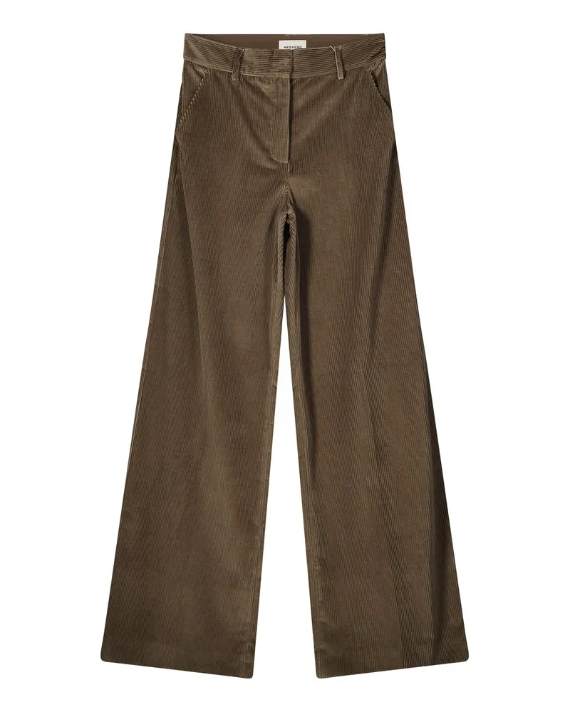 Max Mara Cordhose Tania aus Baumwolle Hellbraun